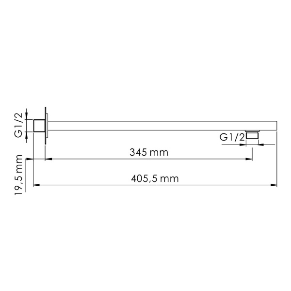 Душевой кронштейн WasserKRAFT A350