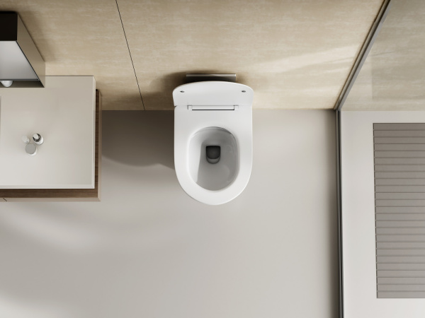 Унитаз ABBER Bequem AC1128 подвесной белый, безободковый