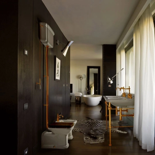 Бачок высокий для унитаза Kerasan Waldorf 418001 без трубы и механизма слива