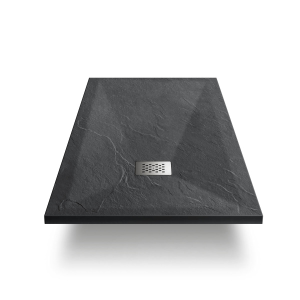 Душевой поддон из искусственного камня (100х90) Vincea VST-4SR9011A, антрацит