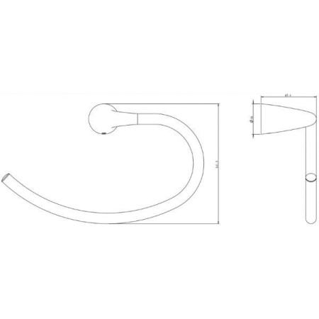 Кольцо для полотенца Rush Devon DE75511