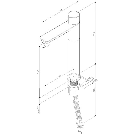 Смеситель для раковины Am.Pm X-Joy F85A92522