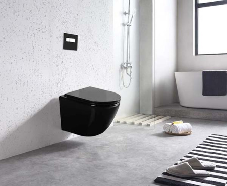 Подвесной унитаз безободковый Gid Tr2122BL Подвесной унитаз безободковый Gid Tr2122BL