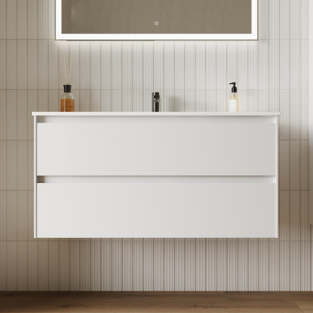 Тумба под раковину Sancos  Cento CN100W белый глянец