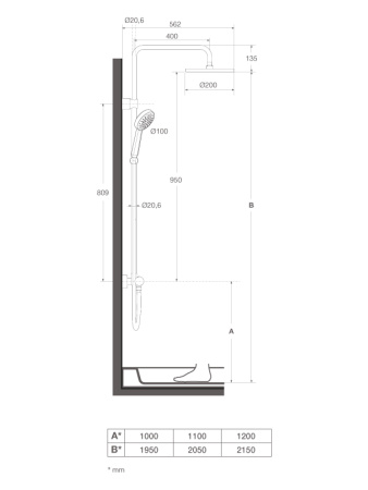 Душевая система Roca Victoria-T 5A9718C00