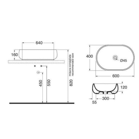 Раковина Azzurra Nuvola NUV200/AP6 bi