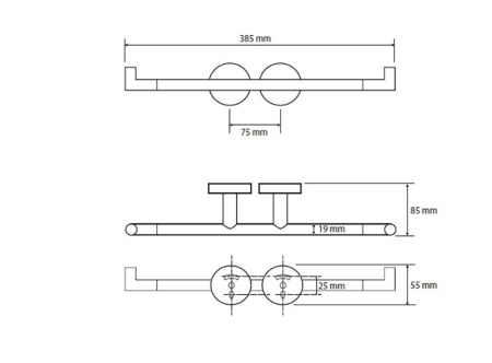 Двойной держатель туалетной бумаги Bemeta Omega 104201072