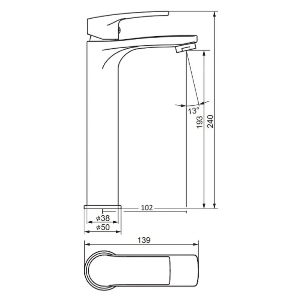 Смеситель для раковины Damixa Eclipse 2.0 480250000