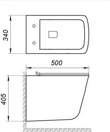 Унитаз подвесной безободковый BelBagno MARMI BB052CHR