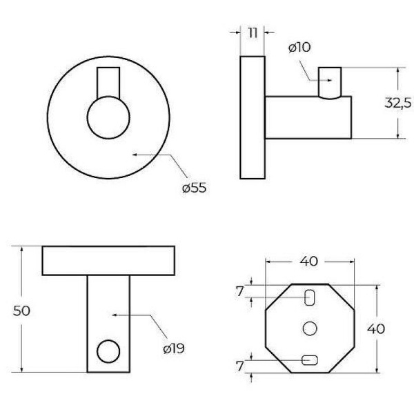 Крючок CEZARES RELAX-HK-BORO
