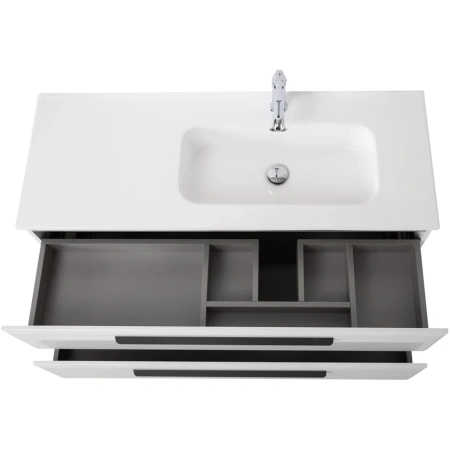 Тумба под раковину Cezares ECO-CER-N-1200-2C-SO-BL-R Bianco Lucido без ручек