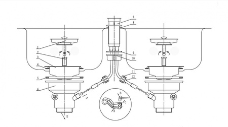 Кухонная мойка Oulin (90х47) OL-321