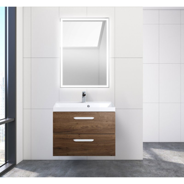 База под раковину подвесная BelBagno AURORA-700-2C-SO-RT Rovere Tabacco