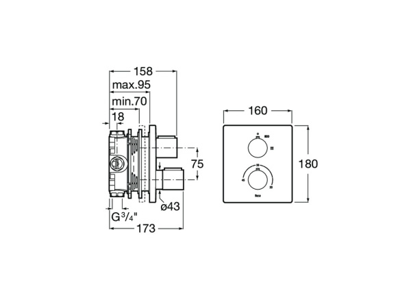 Смеситель для душа Roca T-2000 5A2C88C00