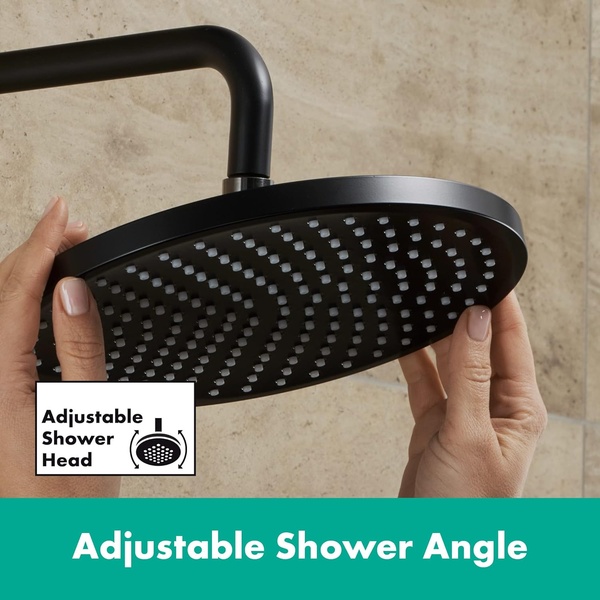 Верхний душ Hansgrohe Vernis Blend 200 1jet EcoSmart 26277670, черный матовый