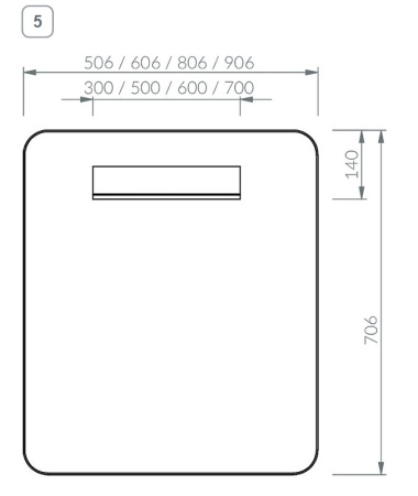 Зеркало Ravak Strip 80 X000001567