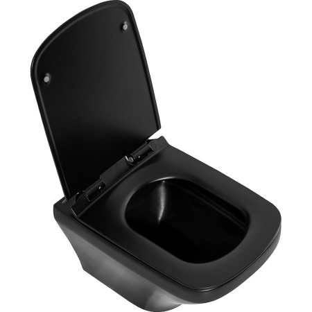 Унитаз подвесной безободковый BelBagno SELA BB3201CHR-MB без сиденья