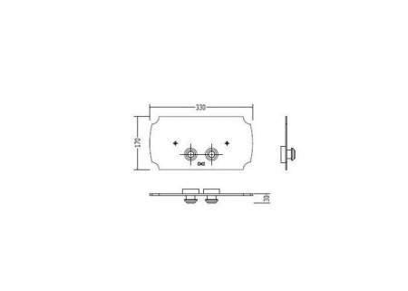 Клавиша для бачка Devon&Devon Blues DEPLCR