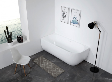 Акриловая ванна (170х75) ABBER AB9315 L без гидромассажа, белый