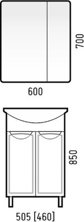 Тумба напольная Corozo Монро 50 SD-00001289