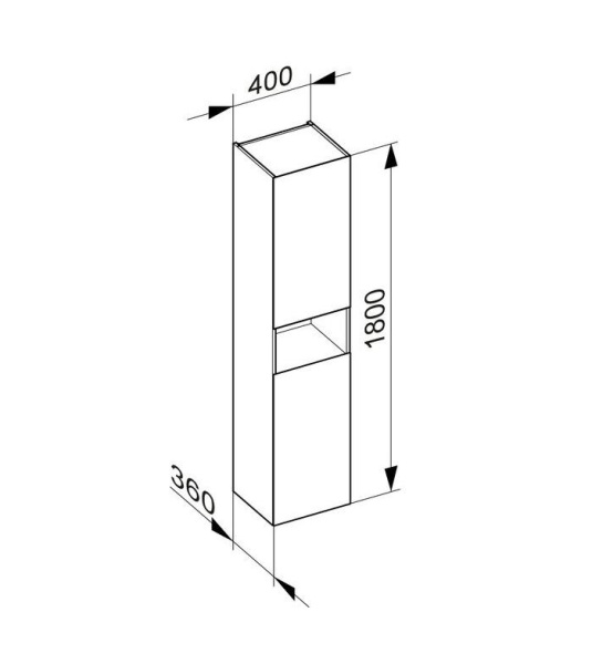 Шкаф-пенал STAGELINE 32831970101