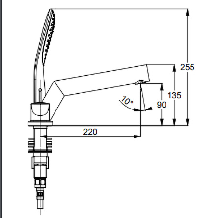 Смеситель на борт ванны Kludi Objekta 324250575