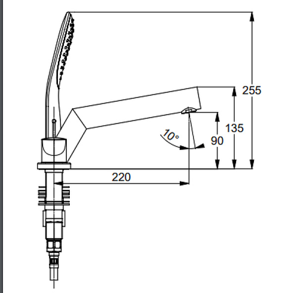 Смеситель на борт ванны Kludi Objekta 324250575
