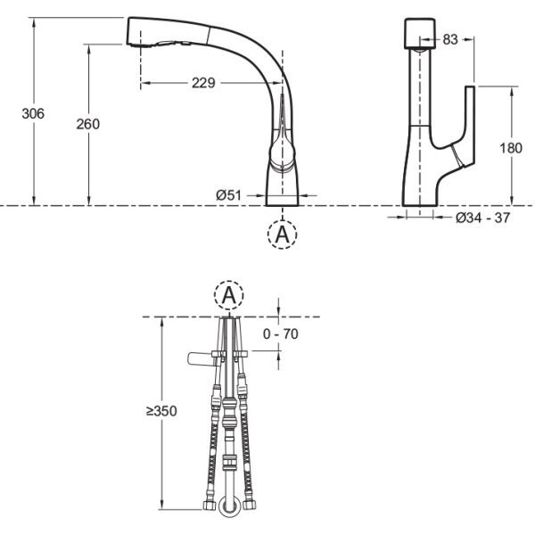 Смеситель для кухни Jacob Delafon Elate E13963-CP