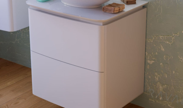 Тумба под раковину RAVAL подвесная 60 Mono Mono.01.60/P/W/RL