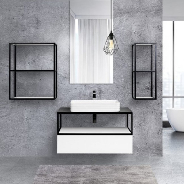 Консоль под раковину Cezares CADRO 50-100/50/30-1C-SO-MET-ST