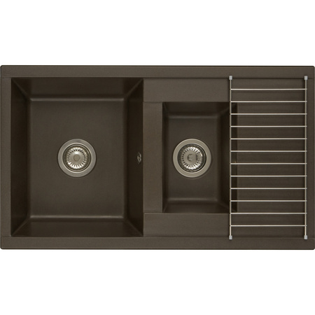 Кухонная мойка Aquaton Делия 87 1A716232DE280 кофе