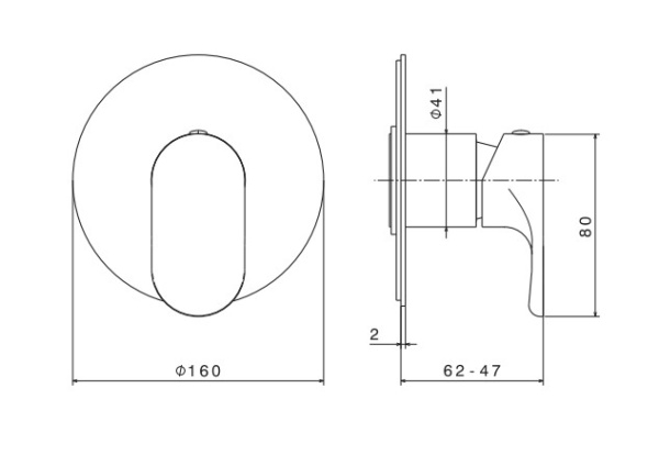 Смеситель для душа  Kerama Marazzi Ole 69475EKM.01.093