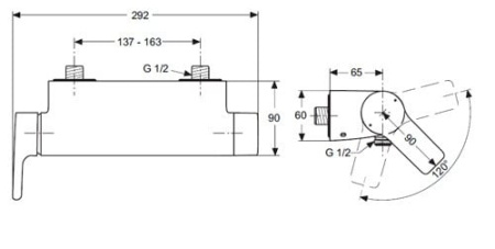 Смеситель для душа Ideal Standard Attitude A4603AA