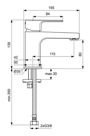 Смеситель для раковины Ideal Standard Cerafine D BC682AA