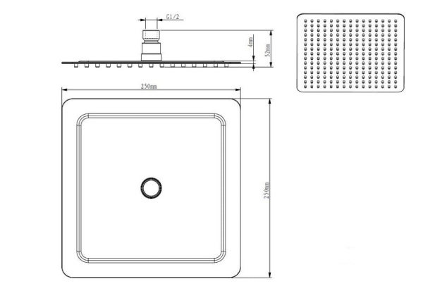 Верхний душ D&K (DC1004853)