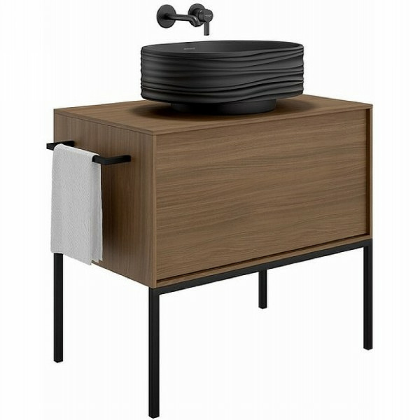 Раковина накладная (53х38) Kerama Marazzi Artbasin SA.wb.50\BLK.M