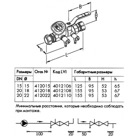 Регулирующий клапан Oras 412022