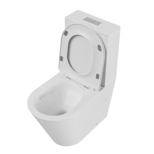 Унитаз напольный безободковый Grossman  GR-4458SQ с сиденьем микролифт