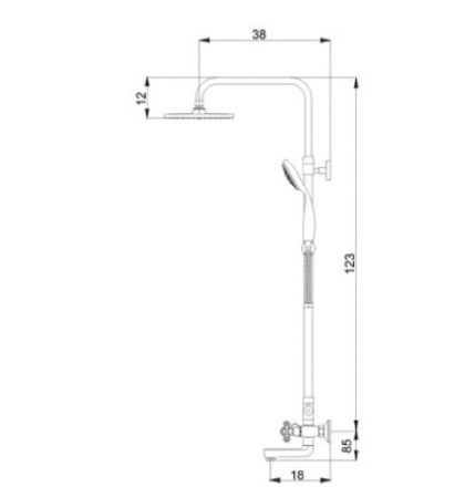 Душевой гарнитур Raiber R0802