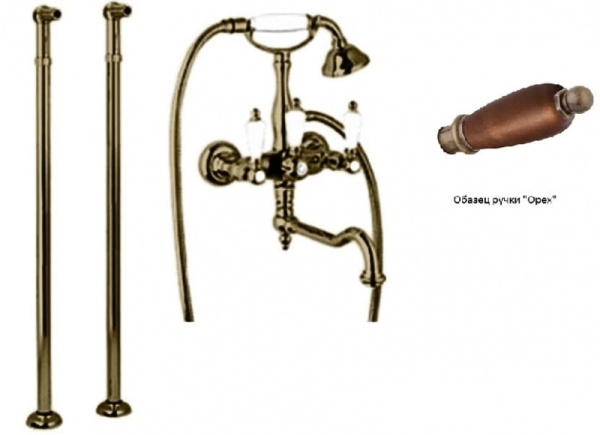 Смеситель для ванны Cezares First FIRST-VDP2-02-Nc