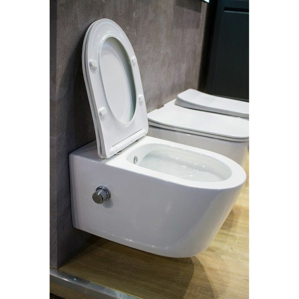 Унитаз подвесной безободковый с функцией биде Art&Max Zoe AM9322C1CHR (без сиденья)