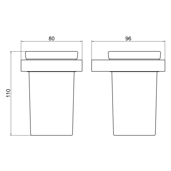 Стакан для зубных щеток Timo Petruma 15233/17