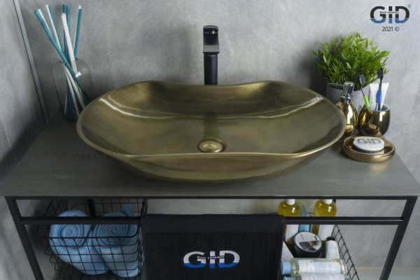 Раковина накладная (66,5х41) Gid Nc9175b