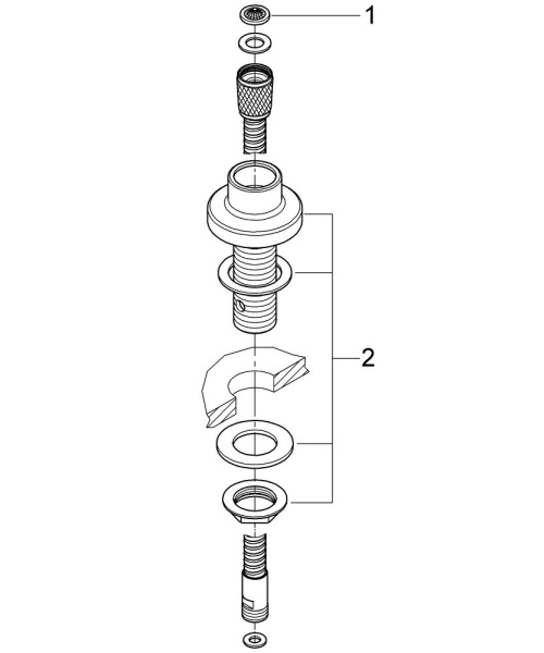 Вывод для ручного выдвижного душа Grohe 27151 000 (27151000) хром