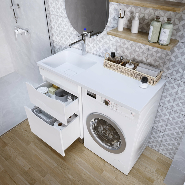 Тумба под стиральную машину Grossman ВИЛАР-50 см 125011 белая