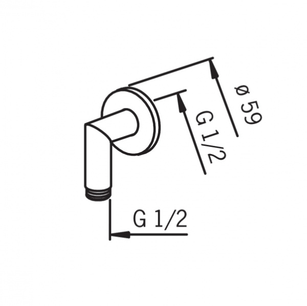 Oras крепление для душа 248090