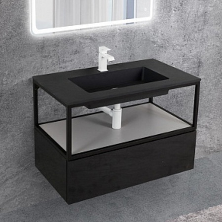 Консоль под раковину Cezares CADRO-80/46/30-1C-SO-MET-ST