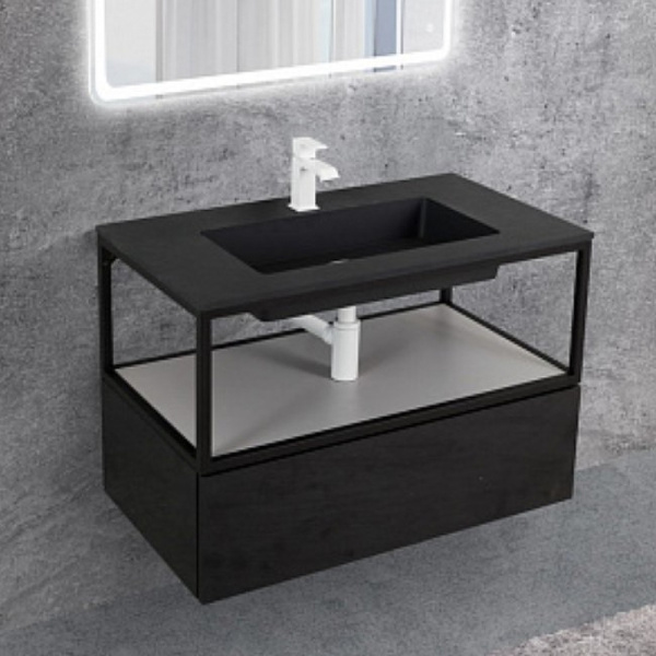 Консоль под раковину Cezares CADRO-80/46/30-1C-SO-MET-ST