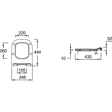 Крышка-сиденье Jacob Delafon Struktura E20606-00