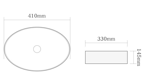 Раковина накладная (41х33) SantiLine SL-1016